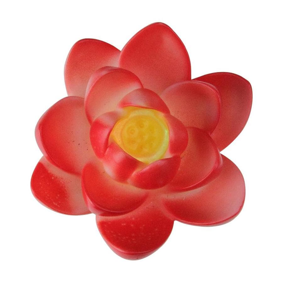 Northlight 4 In Red Floating Flower Led Color Changing Patio Or Swimming Pool Light In The Pool Lights Department At Lowes Com