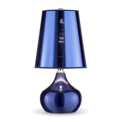 Ore International 18 In Sapphire Blue Touch Table Lamp