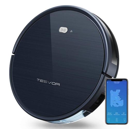 Tesvor X500 WI-FI Connected Robotic Vacuum Cleaner Gray Robotic Vacuum ...