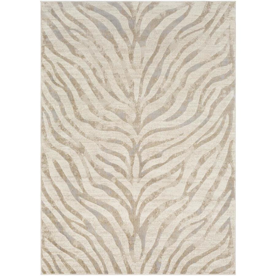 Surya City 9 x 12 Beige Indoor Animal Print Lodge Area Rug in the Rugs