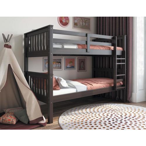 Palace Imports Java Twin Over Twin Bunk Bed At Lowes Com