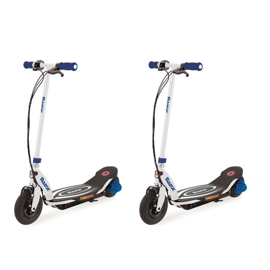 Razor Power Core E100 Electric Hub Motor Kids Motorized Scooter, Blue
