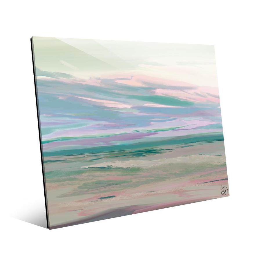 Creative Gallery An Ocean At Sunup Seascape Frameless 36-in H x 24-in W ...