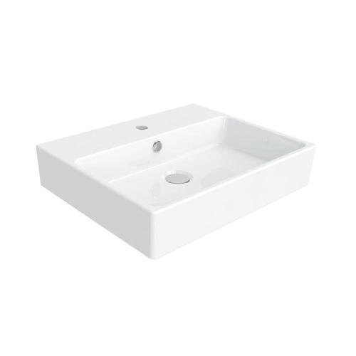 WS Bath Collections Simple Ceramic White Ceramic Wall-Mount Square ...