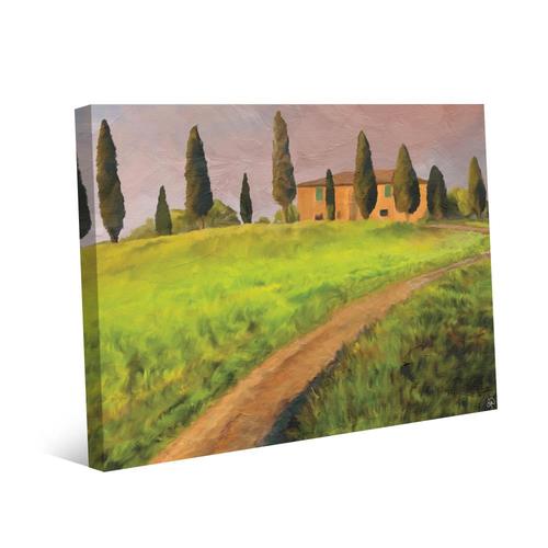 Creative Gallery Tuscany Road Frameless 24-in H x 20-in W Landscape ...