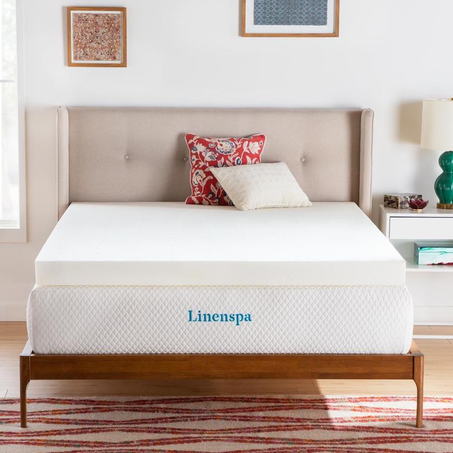 Linenspa Essentials 4 In D Memory Foam California King Mattress Topper In The Mattress Covers Toppers Department At Lowes Com