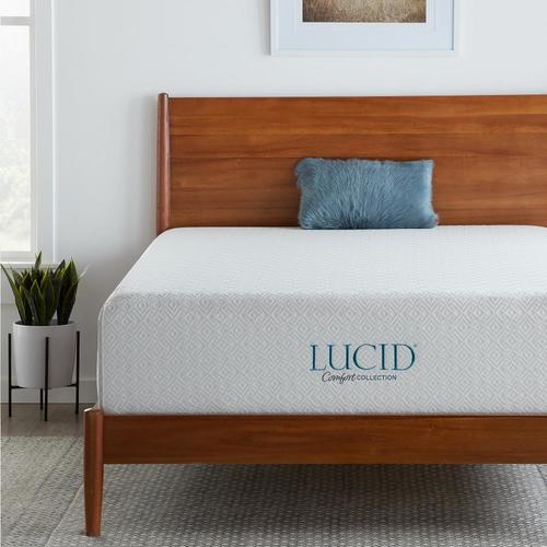 LUCID Comfort Collection 14-in Soft Twin XL Memory Foam Mattress in the ...