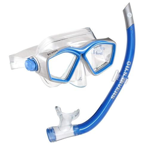 Aqua Lung Icon Mask and Airent Snorkel Set for Adults, One Size Fits ...