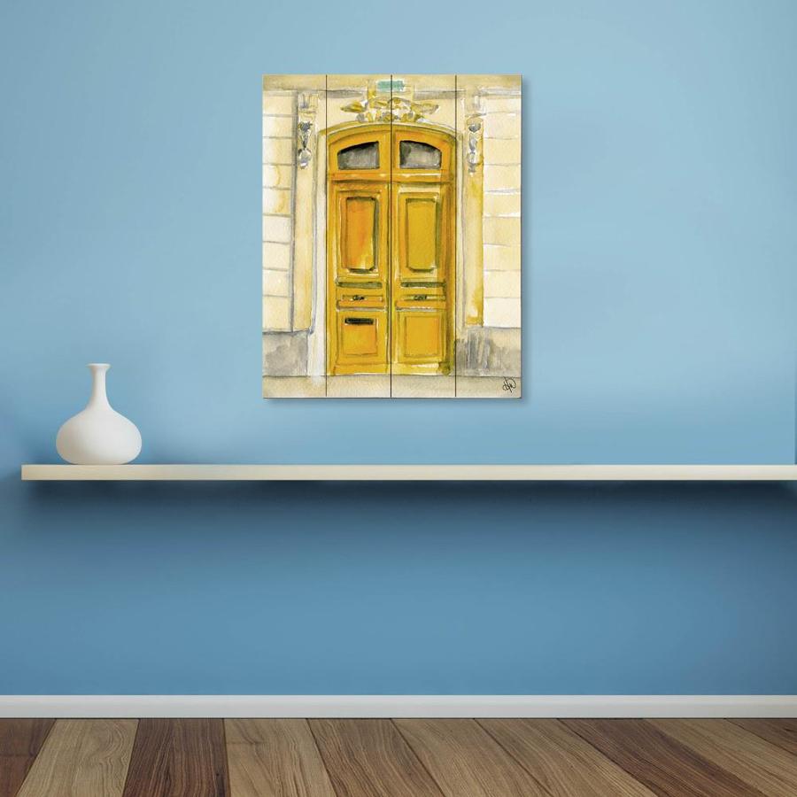 Creative Gallery Yellow Door Frameless 14-in H x 11-in W Places Wood ...