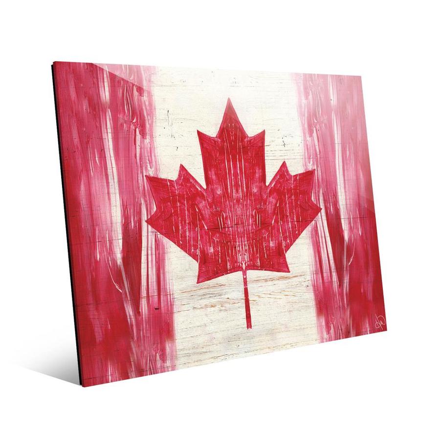 Creative Gallery Canada Flag 20x24 Acrylic Wall Art Print at Lowes.com