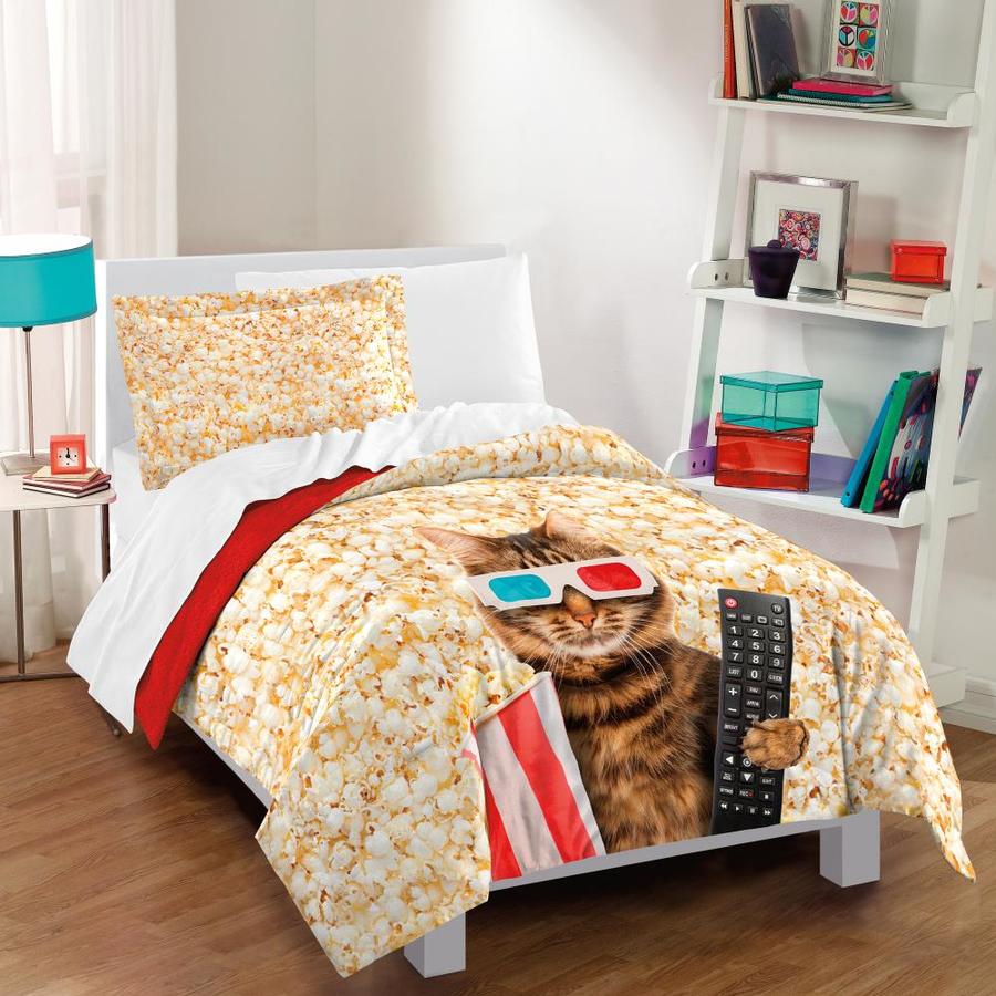 Dream Factory Movie Cat 2 Piece Full Comforter Set At Lowes Com