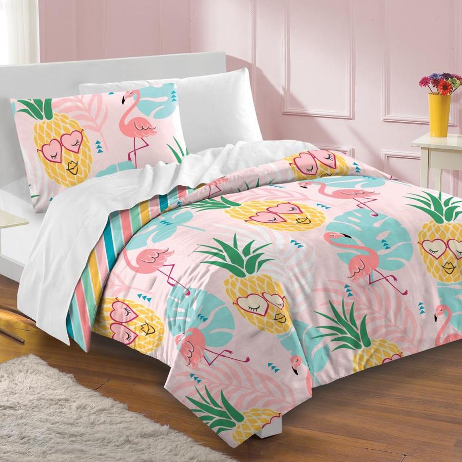 Dream Factory Pineapple 2 Piece Twin Comforter Set At Lowes Com