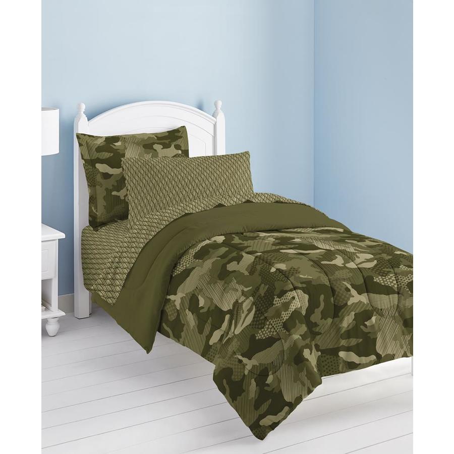 Dream Factory Geo Camo 5 Piece Twin Comforter Set At Lowes Com