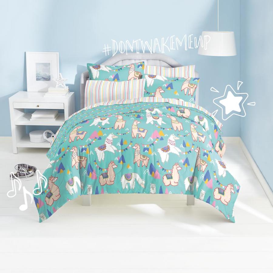 Dream Factory Llamas 5 Piece Twin Comforter Set At Lowes Com