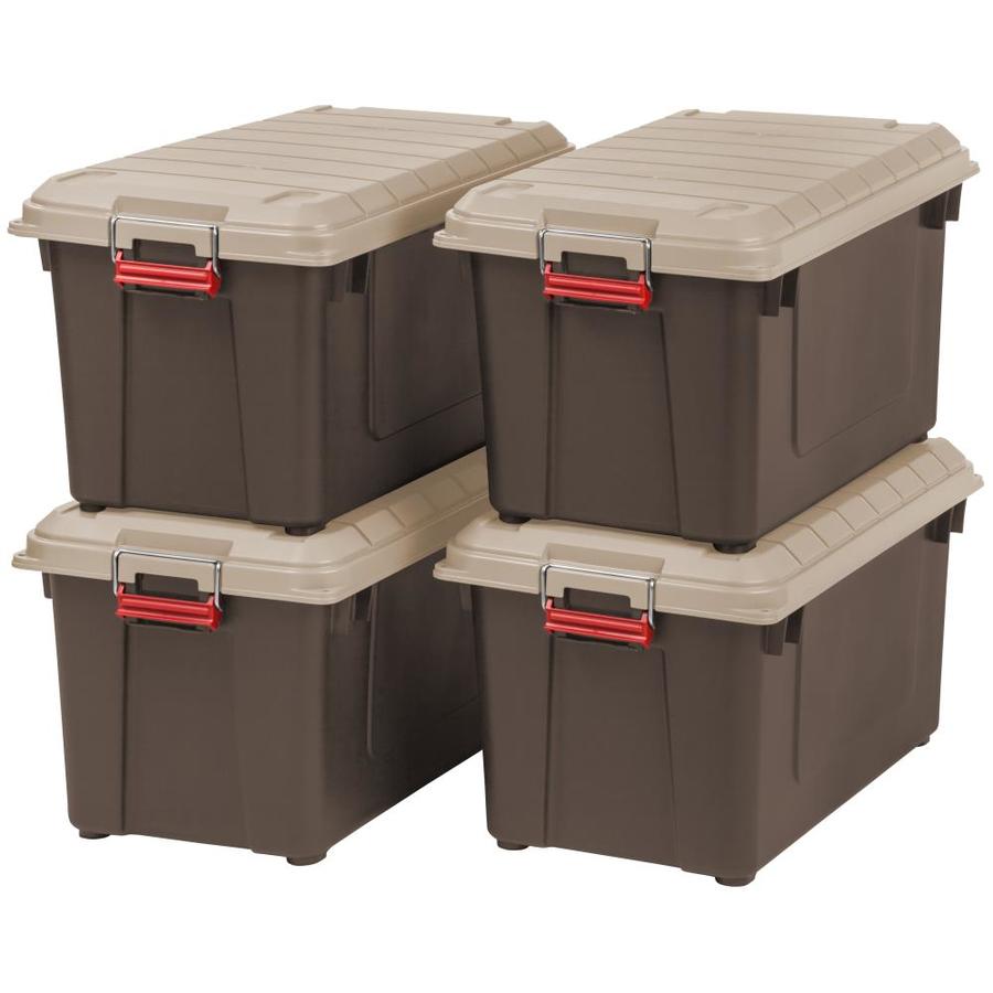 Brown Plastic Storage Totes at Lowes.com