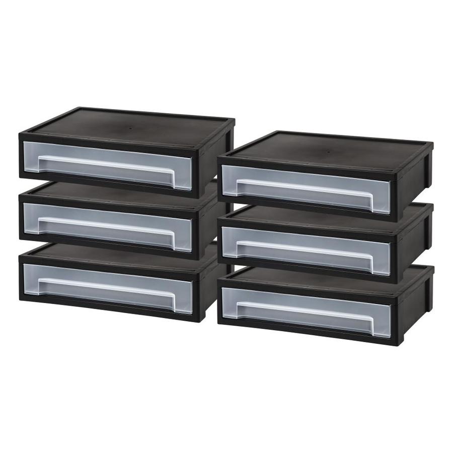 Iris 1 Compartment 3 Drawers Stackable Plastic Drawer At Lowes Com
