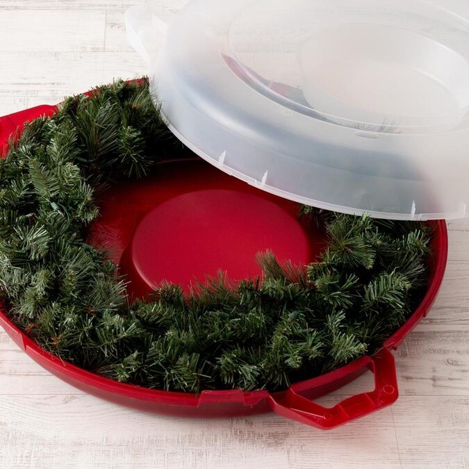 Iris 30 63 In X 33 86 In Plastic Wreath Storage Container In The Wreath Storage Containers Department At Lowes Com