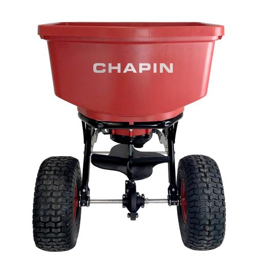 Chapin EZ Tow Auto Stop 150lb Broadcast Fertilizer Spreader in the