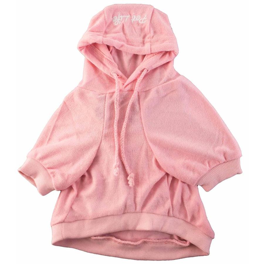 Pet Life French Terry Pet Hoodie Hooded Sweater Intermediate Pink Dog ...