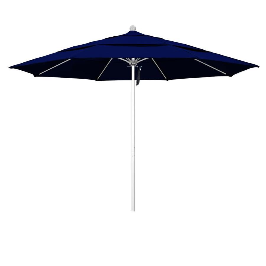 California Umbrella 9 Ft Octagon Ginkgo With Hardwood Wood Frame No Tilt Market Patio Umbrella In The Patio Umbrellas Department At Lowes Com