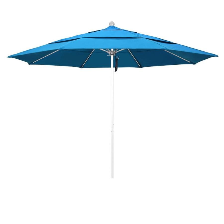 California Umbrella 11 Ft Octagon Tangerine With Bronze Aluminum Frame No Tilt Market Patio Umbrella In The Patio Umbrellas Department At Lowes Com