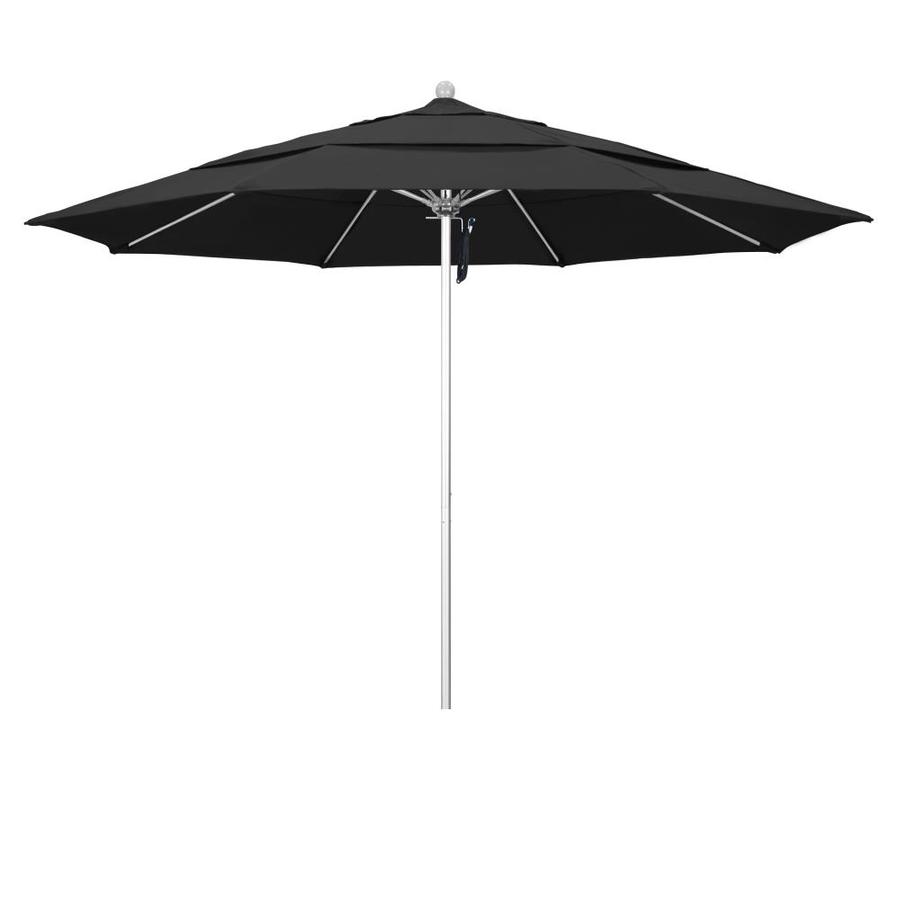 Simply Shade Black Market 11 Ft Auto Tilt Octagon Patio Umbrella With Black Aluminum Frame In The Patio Umbrellas Department At Lowes Com