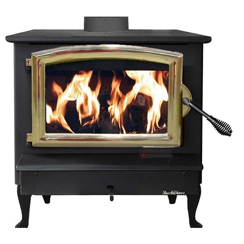 Buck Stove Queen Anne Gold Legs Large in the Wood & Pellet Stove