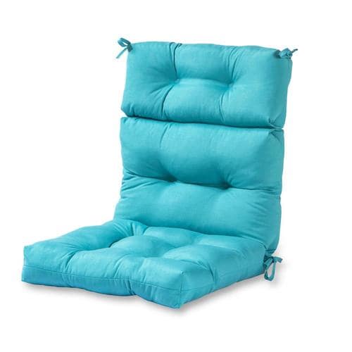 Greendale Home Fashions Teal High Back Patio Chair Cushion in the Patio