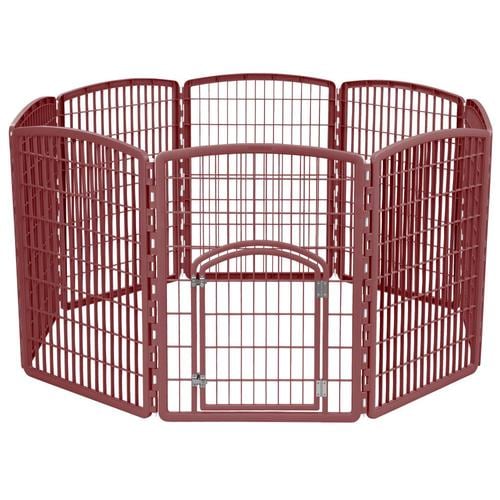 Iris Freestanding Expandable Bronze Plastic Pet Gate At Com