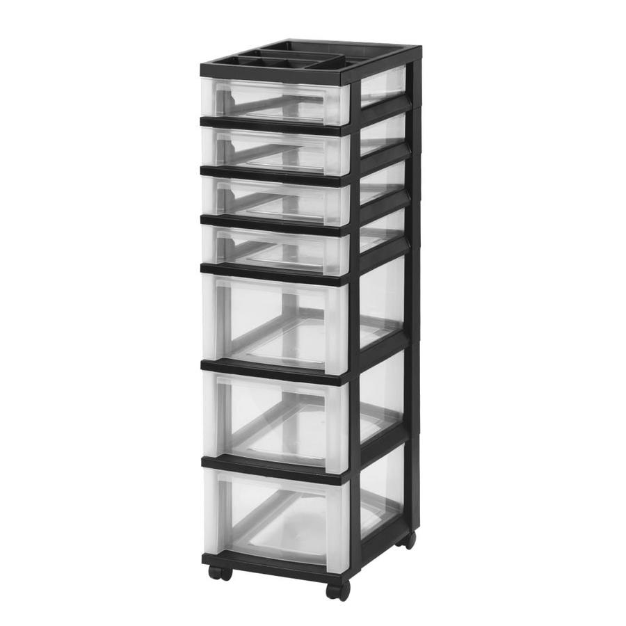 Iris 7 Compartment 7 Drawers Wheeled Plastic Cart At Lowes Com