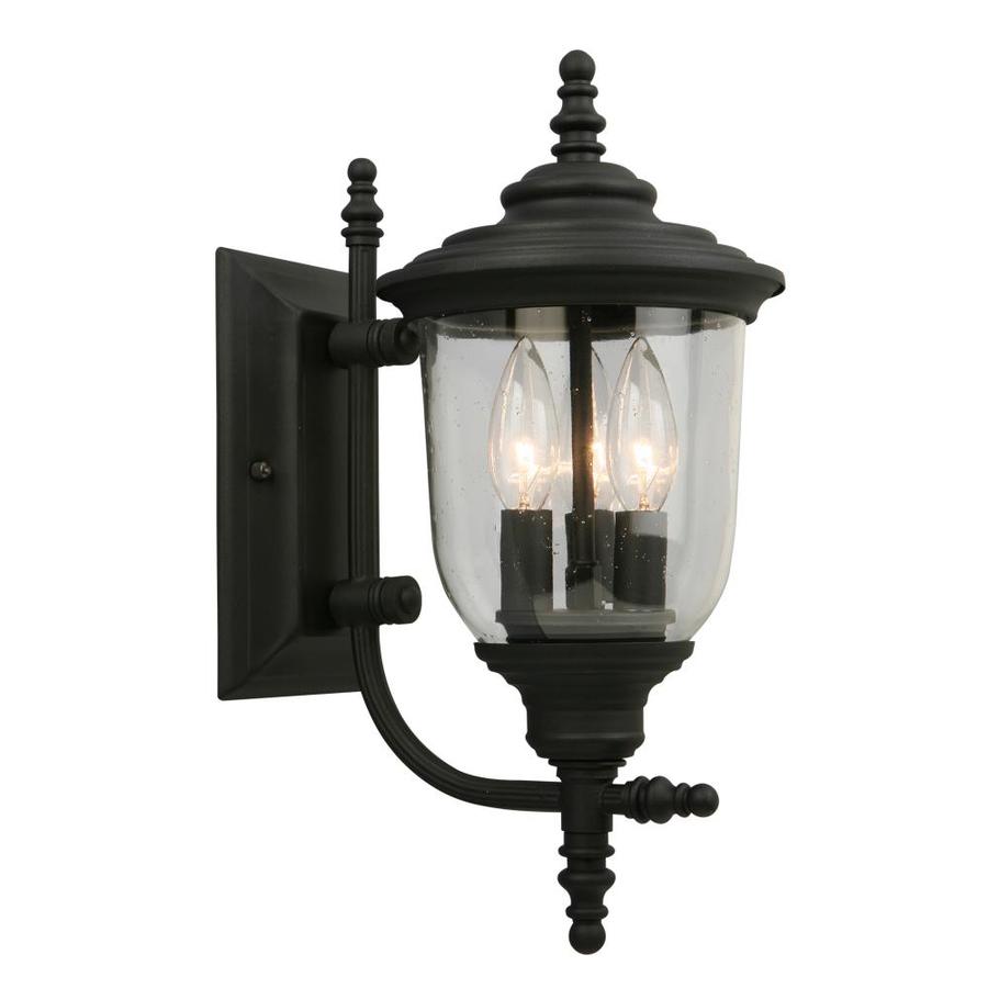 EGLO Pinedale 3-Light Black Transitional Vanity Light in the Vanity ...