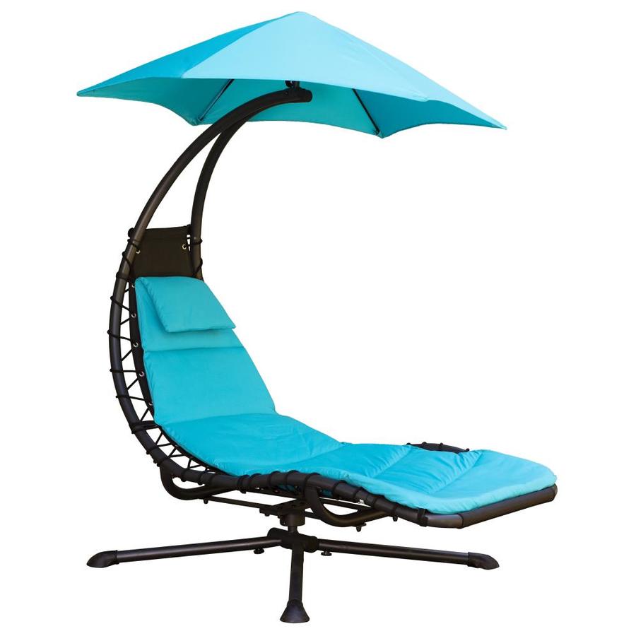 Vivere Drm360 Metal Swivel Chaise Lounge Chair S With Turquoise