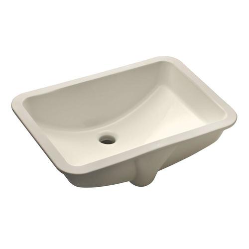 Wells Sinkware Rhythm Series Bisque Ceramic Undermount Rectangular