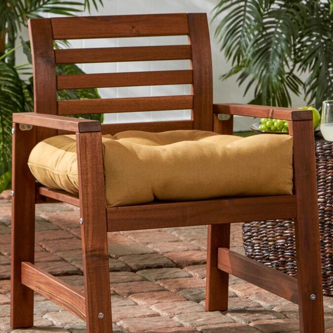 Greendale Home Fashions Sunbrella Spice Patio Chair Cushion in the ...