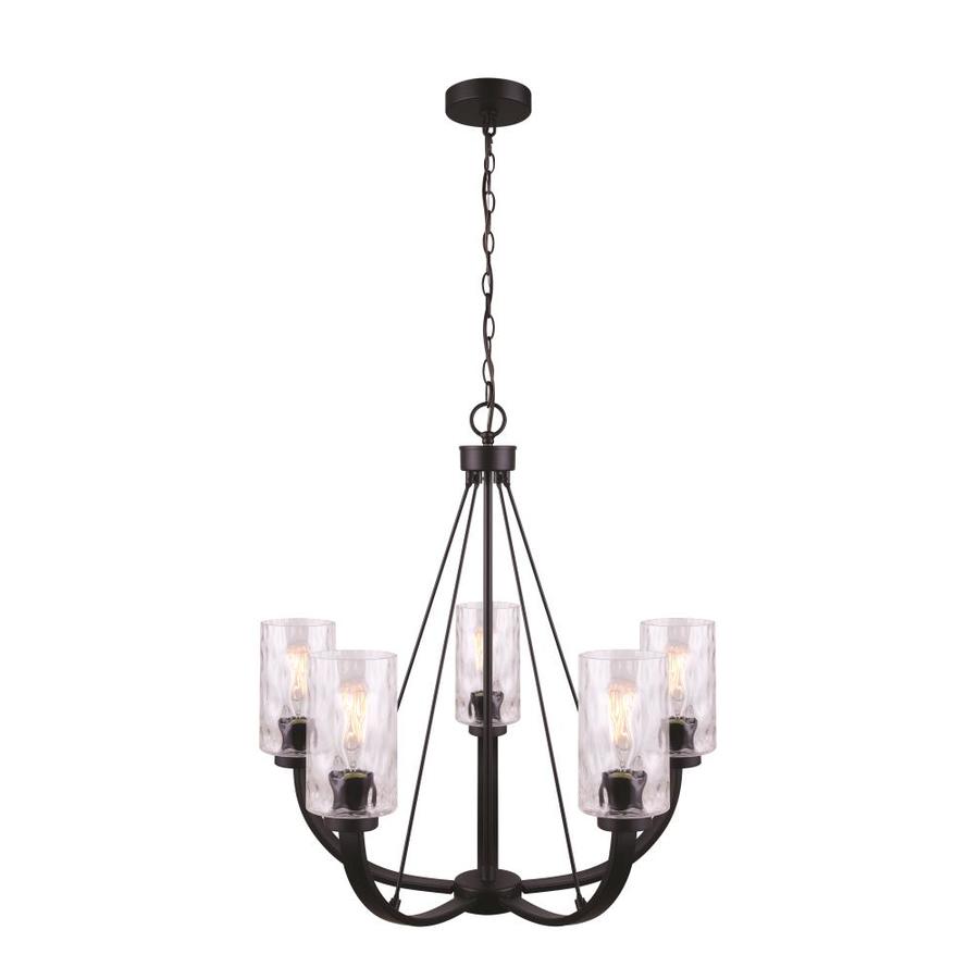 Canarm Ltd Newport 5 Light Black Modern Contemporary Textured