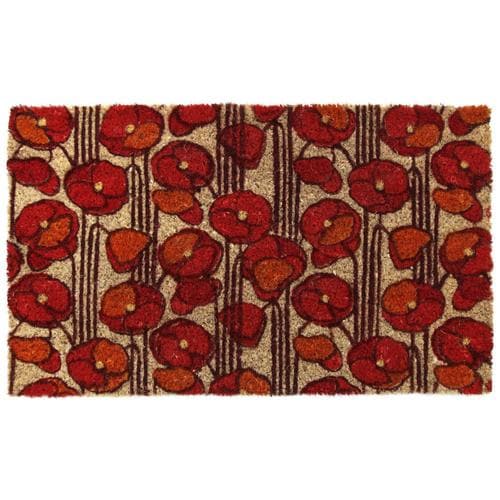 Entryways Sweet Home Collection Red Rectangular Outdoor Door Mat 