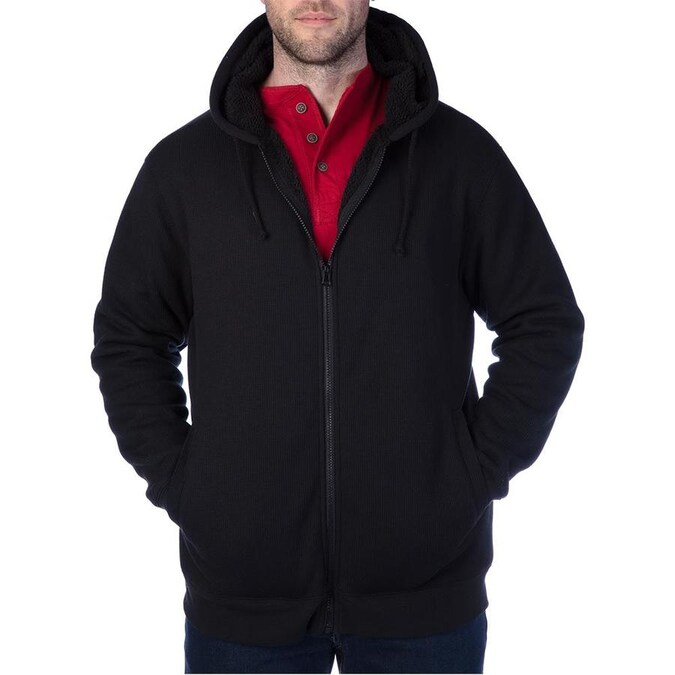 Smith's Workwear Black Textured Cotton Work Jacket (Large) at Lowes.com