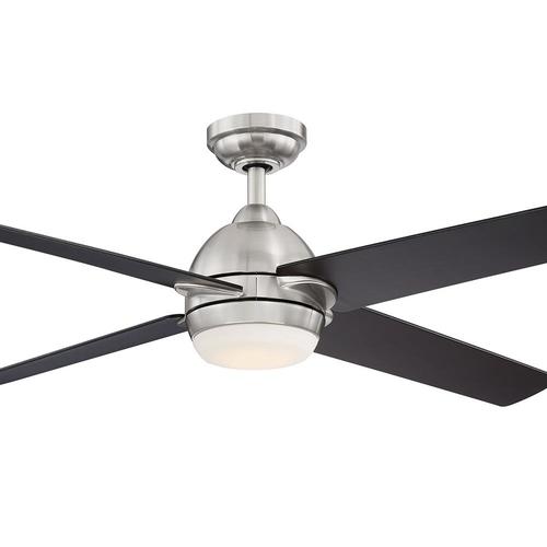 Allen Roth Trenton 52 In Brushed Nickel Led Indoor Ceiling