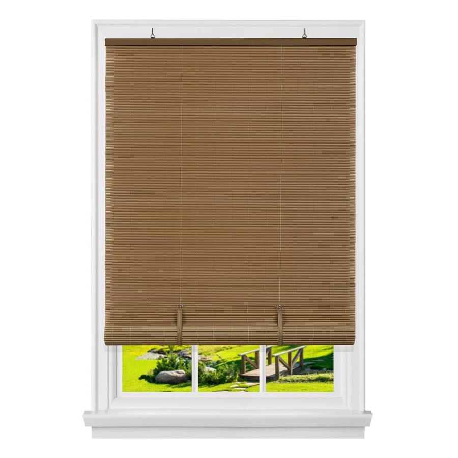 Achim Solstice 0.25in Slat Width 72in x 72in Cordless Brown Vinyl