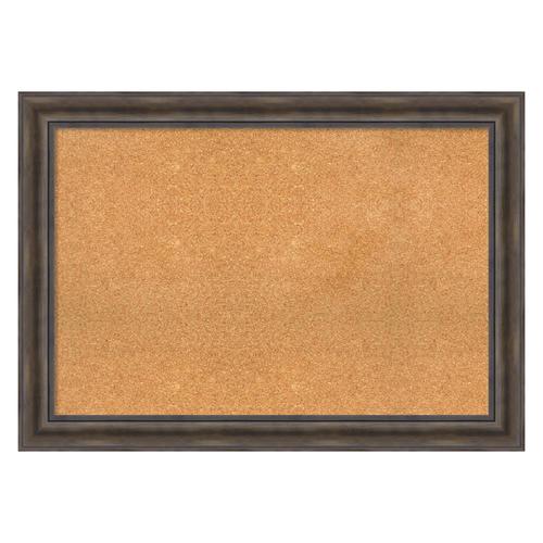 Amanti Art Framed Natural Cork Board Extra Large, Rustic Pine Wood in