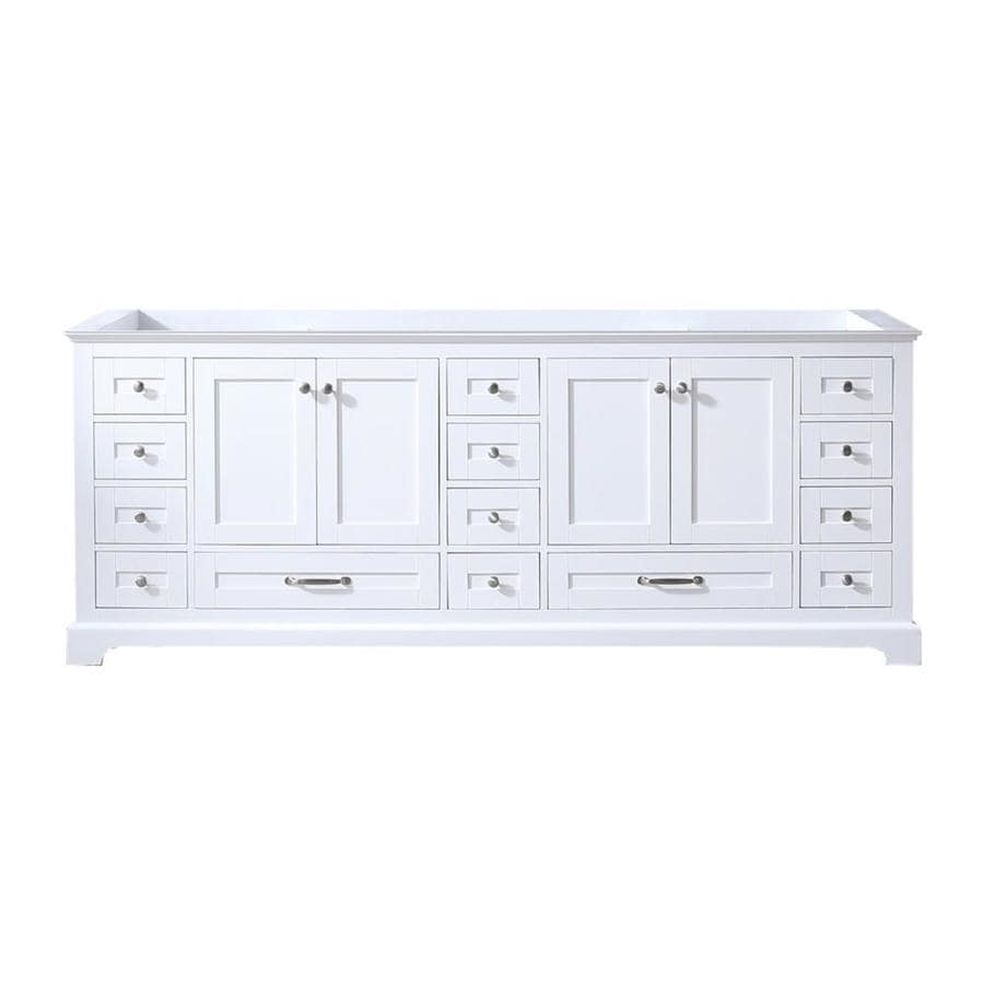 Lexora Dukes 83-in White Bathroom Vanity Cabinet