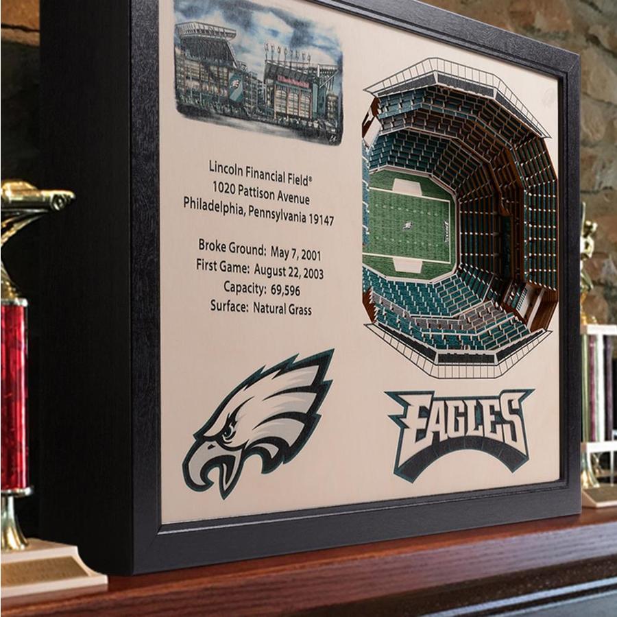 StadiumViews NFL Philadelphia Eagles 25 Layer Stadiumviews 3D Wall Art ...