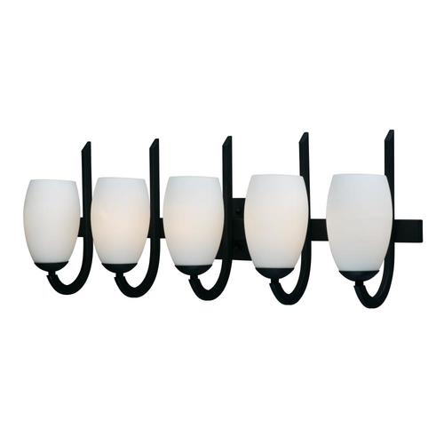 Maxim Lighting Taylor 5Light Black Traditional Vanity Light in the