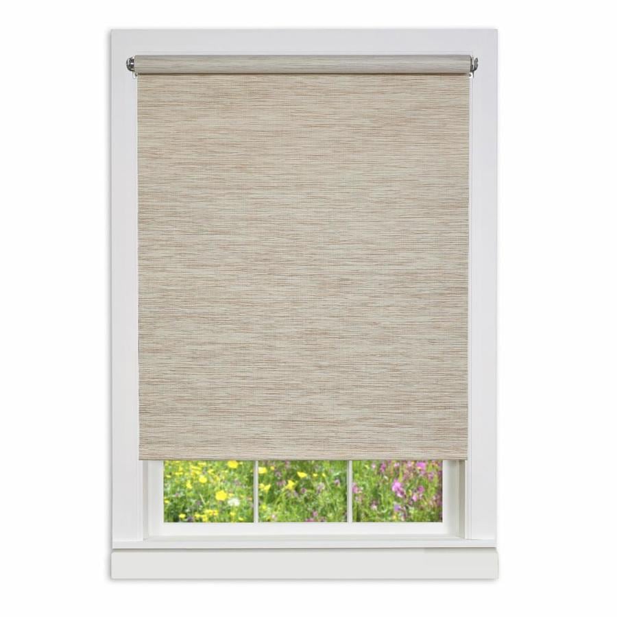 Achim 44-in Natural Light Filtering Cordless Roller Shade In The Window ...