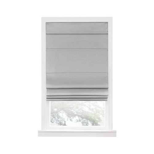 Achim Blackout Roman Shade Grey Blackout Cordless Roman Shade (Actual ...