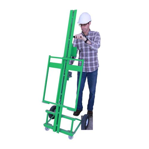 HTM Innovations Model 100 Drywall Lift for Walls Green Powder Coated Steel in the Drywall Lifts