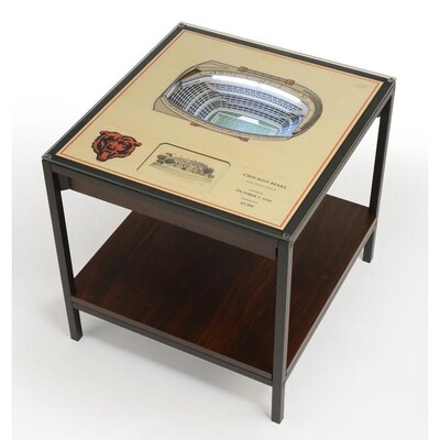Stadiumviews Nfl Chicago Bears 25 Layer Stadiumview Led End Table