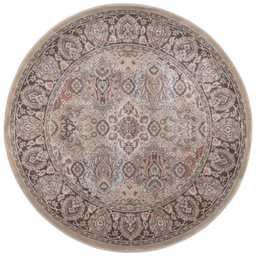 Radici USA Garda OffWhite Round Indoor Moroccan Area Rug 5 x