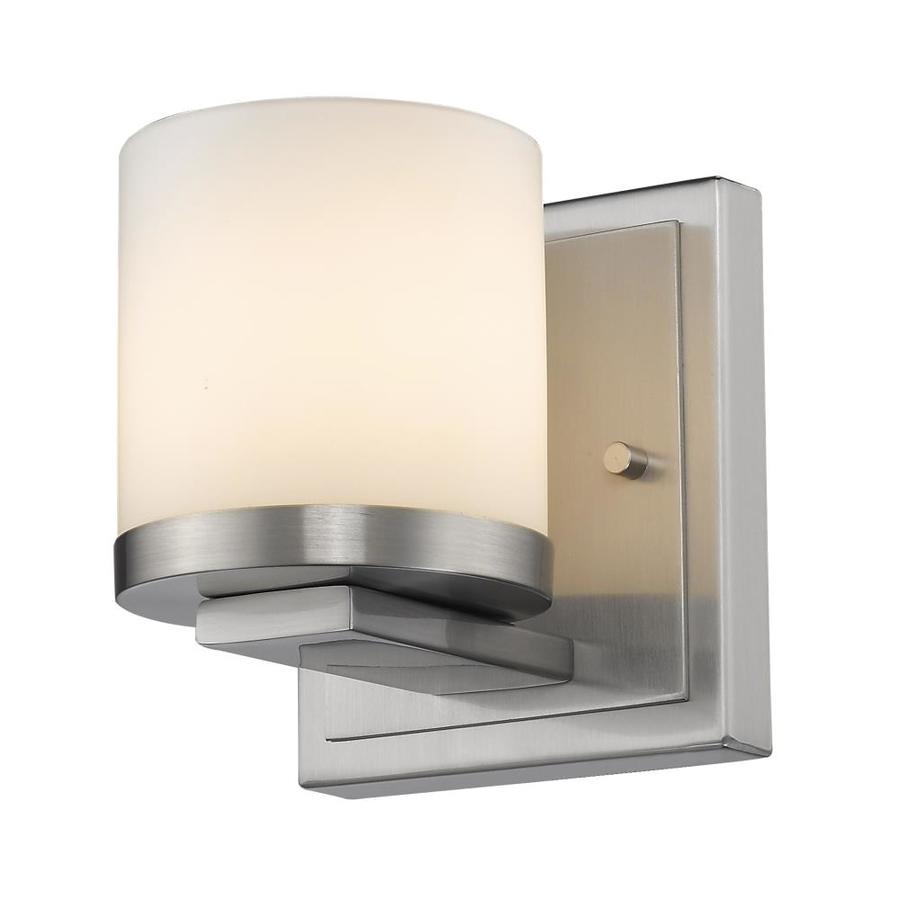 Z-Lite Nori 4.5-in W 1-Light Brushed Nickel Modern/Contemporary Wall Sconce