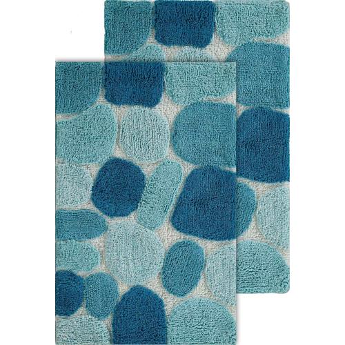 Chesapeake Merchandising Pebbles 32-in x 20-in Cotton Bath Rug in the ...